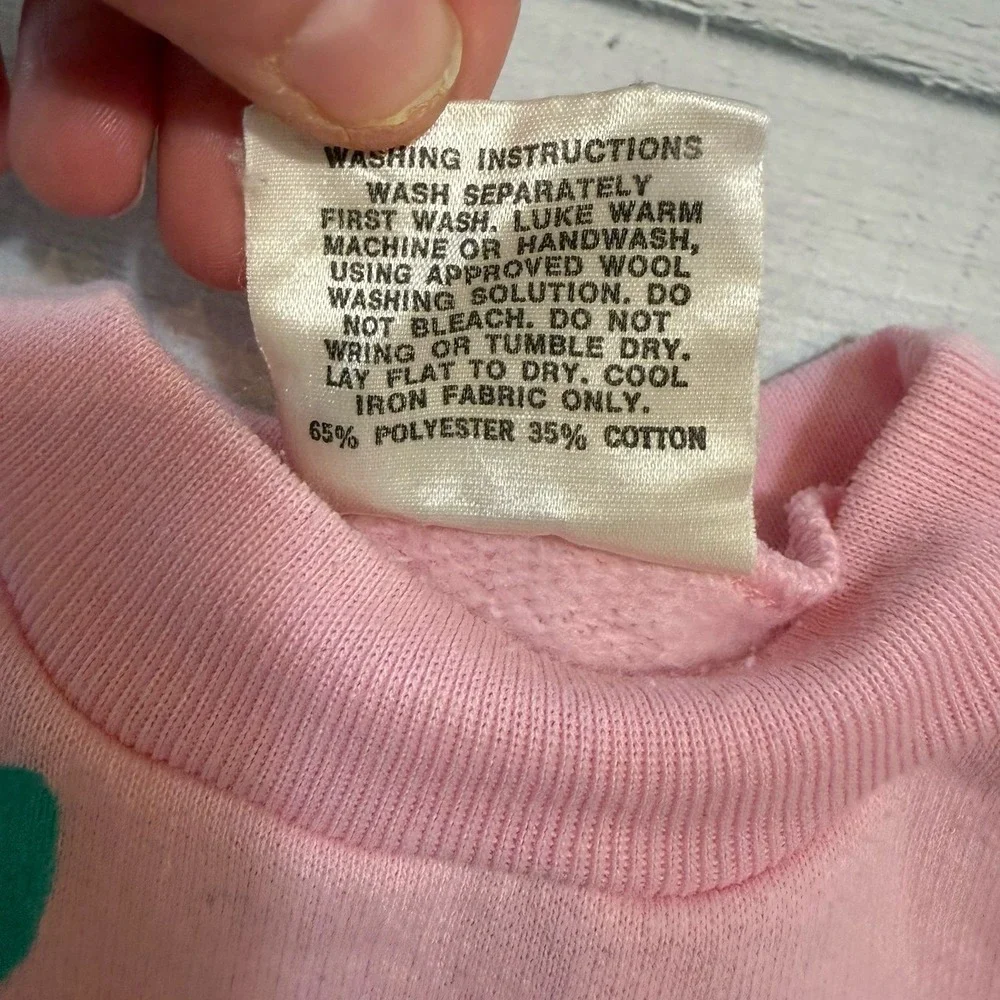 Vintage Koala Australia Real Sheepskin Factory‎ Pink Sweatshirt small baby